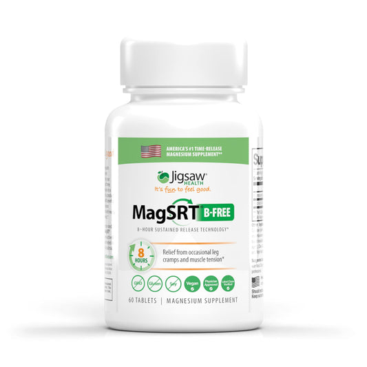 Jigsaw Health MAG SRT Magnesium Supplement (Mag SRT B-Free, 60 Count)